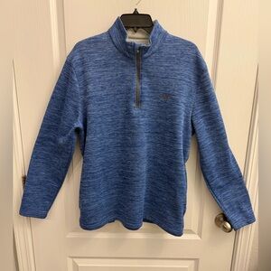 Callaway Womens Quarter Zip Pullover Blue Athletic Golf Top